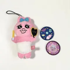 おぱんちゅうさぎ マスコット 刺繍缶バッジ セット