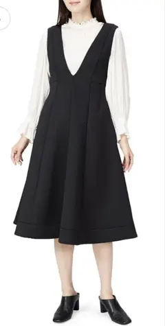 ★美品★セルフォード　フレアジャンパースカート 36