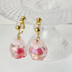 ฅ❤️ レジン ねこ パール チューリップ バックチャーム チャーム
