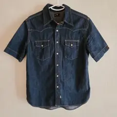 Skull Jeans デニムシャツ 半袖 ウエスタンのサムネイル