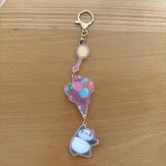 パンダコパンダ ゆらゆら3連キーホルダー パパンダ