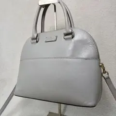 【美品✨】ケイトスペードニューヨーク　2way ショルダーレザー ドーム型