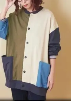 CUBESUGAR　ミニ裏毛 スウェット クルーネック カーディガン　新品