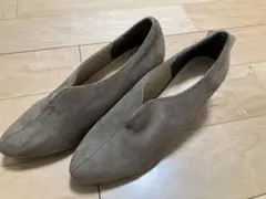 パドリュージュ　スウェード　バンプス　グレージュ　23.5