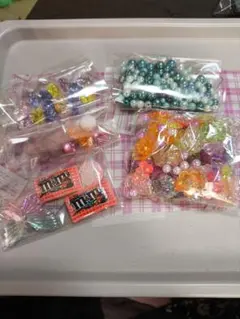ビーズセット ５パック 多色 ハンドメイド