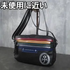 未使用級 CASTELBAJAC ヨット ブラック ショルダーバッグ 斜め掛け 