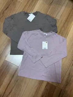 2枚セット　ロンT 長袖　Tシャツ　カットソー　110 130