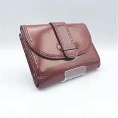 【Paul Smith（ポールスミス）】二つ折り財布 エナメル ボルドー がま口のサムネイル
