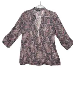 Massimo Dutti ペイズリー柄五分袖チュニック