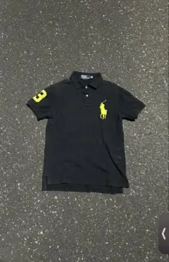 チーフキーフ】Polo Ralph Lauren ビッグポニー ポロシャツ 黒 - メルカリ