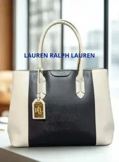 Lauren Ralph Lauren バイカラー トートバッグ - メルカリ