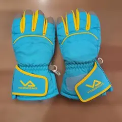 美品　VISIONPEAKS スキーグローブ 130CM 青・黄