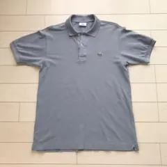 ビンテージ　サックスグレー　ラコステ ポロシャツ　L1212 サイズ3