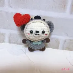 あみぐるみ☆コアラの着ぐるみくまさん☆キーホルダー