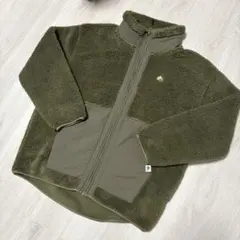 【試着のみ】LOGOS PARK シャギーボアフリースジャケット OLIVE M