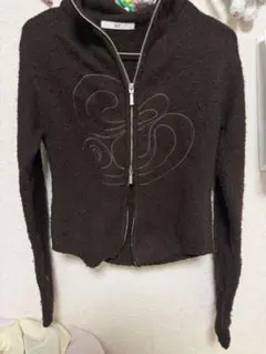 SLY ジップアップ ニットトップス