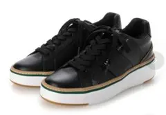 ランバン LANVIN レースアップスニーカー 本革 24.5cmのサムネイル