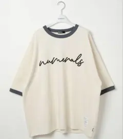 ニコアンド　　【NUMERALS】リンガーT