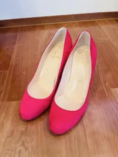 Christian Louboutin レースアップパンプス 24.5cm BL - メルカリ