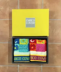 【新品】ENRICO COVERI エンリココベリ　タオル2枚 30×30のサムネイル