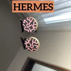 HERMES earring エルメスピアス ラウンド　ロゴのサムネイル