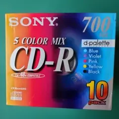 SONY CD-R 700MB 5色ミックス 10枚パック