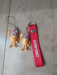 CONTAC コンタック マスコット ストラップ 2点セット