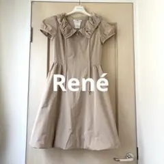 極美品】René ルネ TISSUE社製 ドット柄 ワンピース 34 - メルカリ