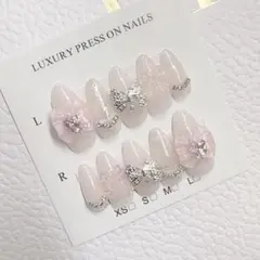 フレンチガーリー ネイルチップ