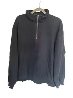 GU ジーユー ヘビーウェイト　スウェット　ハーフジップ　プルオーバー　長袖