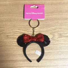 ミニー　カチューシャ　キーホルダー