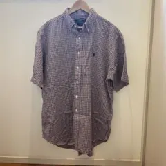 Ralph Lauren チェック柄 半袖シャツ LL