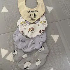 スタイ 4枚セット スヌーピー 動物柄