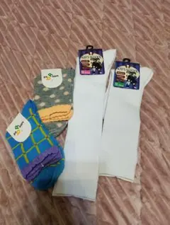 キッズ 靴下 4足セット 16-18cm 19-21cm 23-25cm