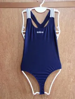 【L-002】adidas ワンピース水着 ネイビーのサムネイル