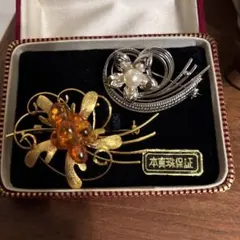 本真珠 ブローチ