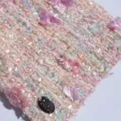 Saria美品ミニツイードポーチ