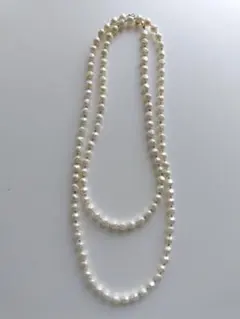 ヴィンテージバロックプラパールネックレス　ロングネックレス95センチ