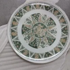 Noritake プレート 皿 花柄 グリーン　２枚セット
