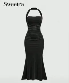 shein Sweetra ホルターネックラインワンピース