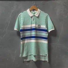 80s USA製 IZOD LACOSTE テニス刺繍 ポロシャツ プレッピー