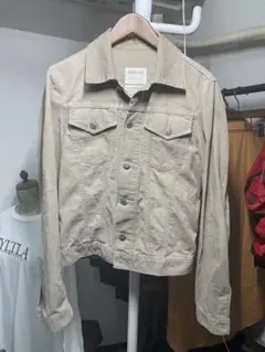 HELMUT LANG ベージュ コーデュロイ トラッカー ジャケット イタリア