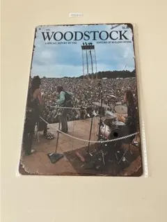伝説のWOODSTOCK ウッドストック ブリキ看板 インテリア