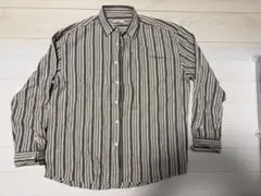 ストライプ コットン 長袖シャツ