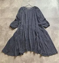 未使用タグ付き【conges payes】コンジュペイエ　長袖　ワンピース　38 2025年最新】conges payes ADIEU TRISTESSE レディース ロング