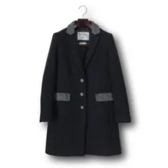 02【新品同様】アースミュージック × ハリスツイード チェスターコート S