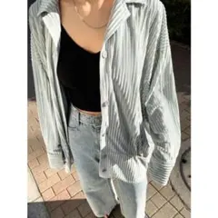 EMODA シアーコーデュロイシャツ