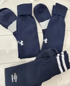 UNDER ARMOR umbro ネイビー ソックス 3足セット