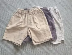 【美品】BREEZE コットンハーフパンツ 3枚セット