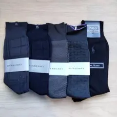 2-98 【新品】Burberry ラルフローレン　メンズ靴下　５足